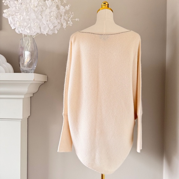 TSE x Saks Fifth Avenue Cashmere Jewel Sweater in White, Sz XL - Picture 8 of 12